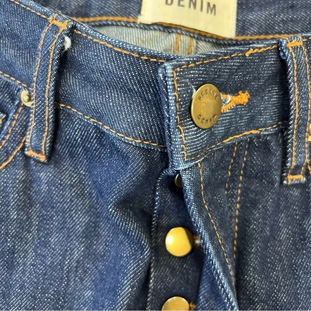 Sezane Brut Sexy Straight Leg Denim Jeans Women’s 27 Dark Wash Slim Fit